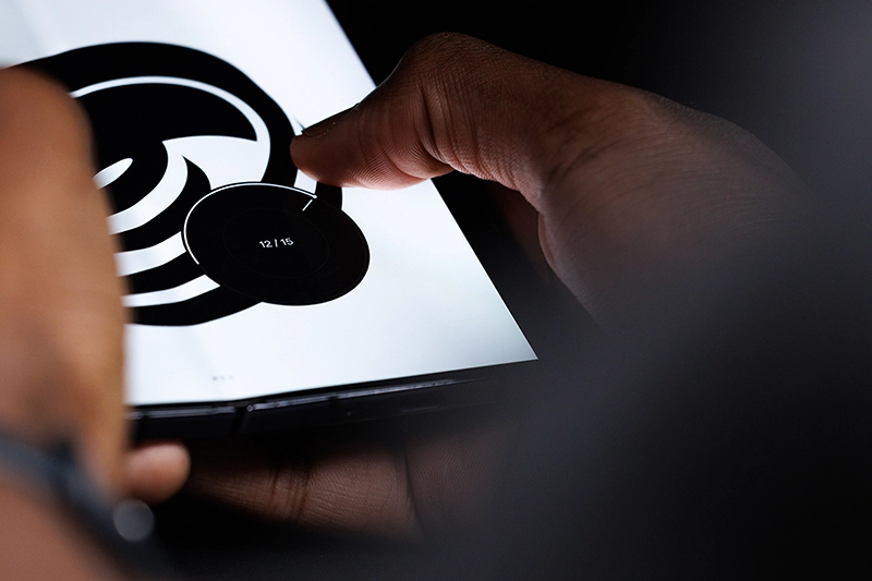 Command Stick - UI design in use
