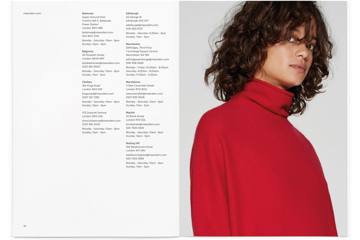 ME + EM – Spreads from the fashion house's seasonal catalogue
