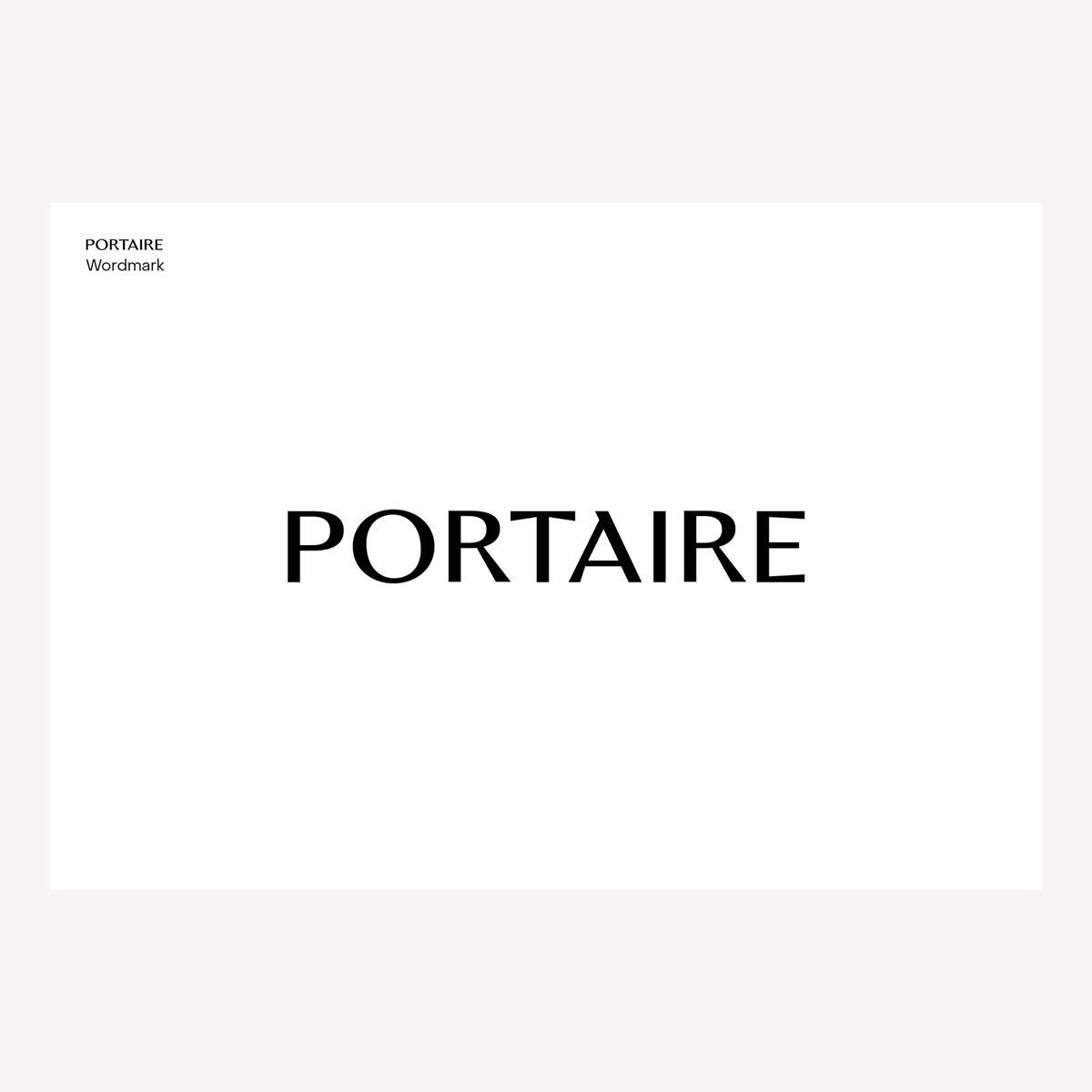 Portaire - Extracts from the atelier's visual identity guidelines